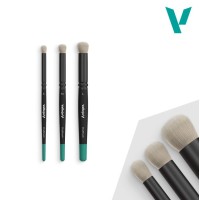 Vallejo Brushes - Dry Brush - Natural Hair Set - (S, M, L)