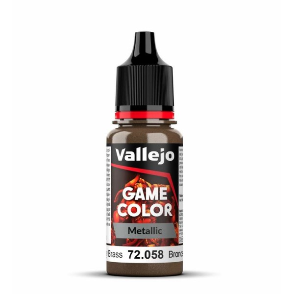 Vallejo Game Color - Metallics - Brassy Brass 18ml