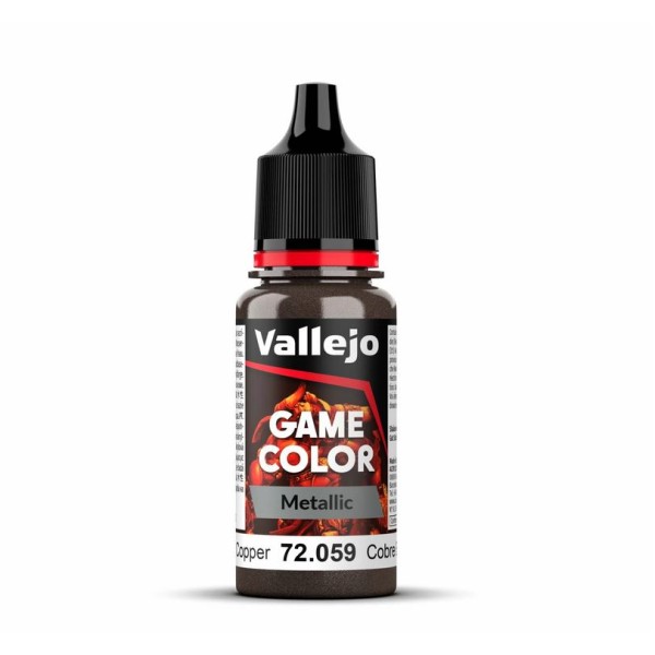 Vallejo Game Color - Metallics - Hammered Copper 18ml