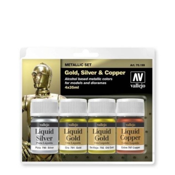 Vallejo Liquid Gold Set (4 x 35ml)