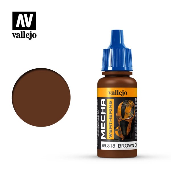 Vallejo - Mecha Color Airbrush Paints - Brown Engine Soot (Matt)