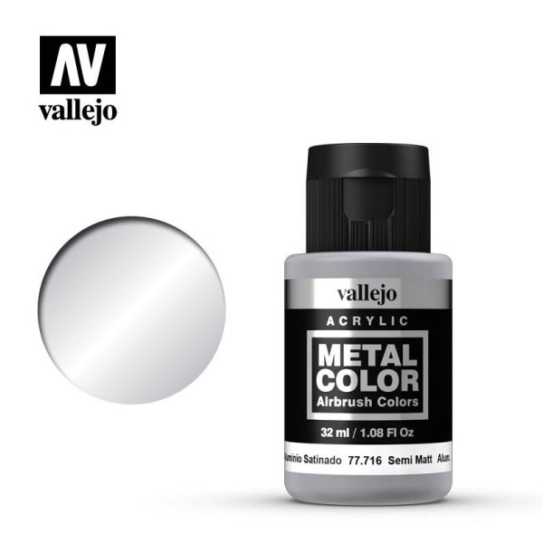 Vallejo - Metal Colors - Semi Matt Aluminium