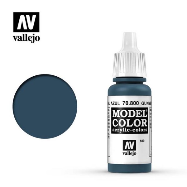 Vallejo - Model Color - Metallic - Gunmetal Blue 17ml