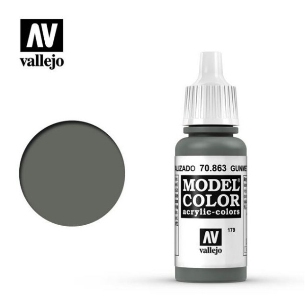 Vallejo - Model Color - Metallic - Gunmetal Grey 17ml