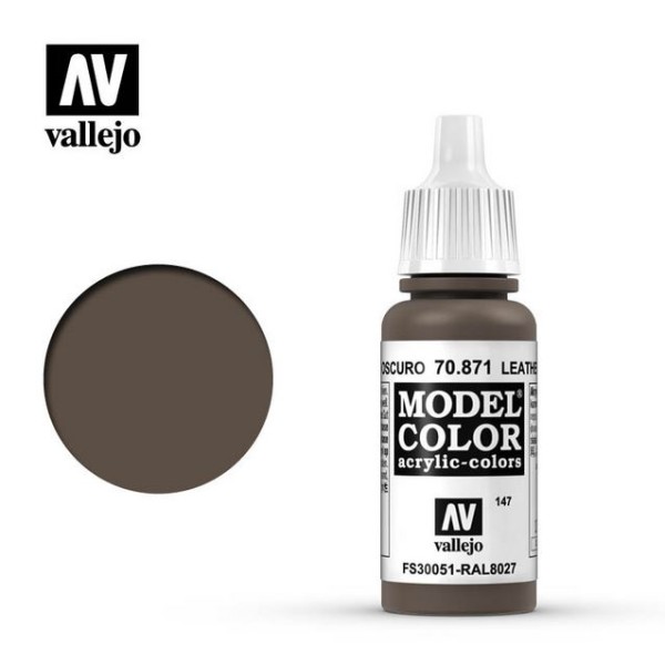 Vallejo - Model Color - Leather Brown 17ml