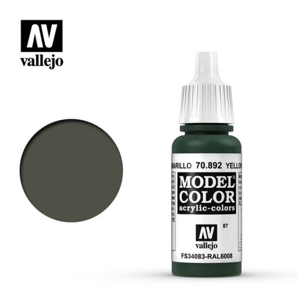 Vallejo - Model Color - Yellow Olive 17ml