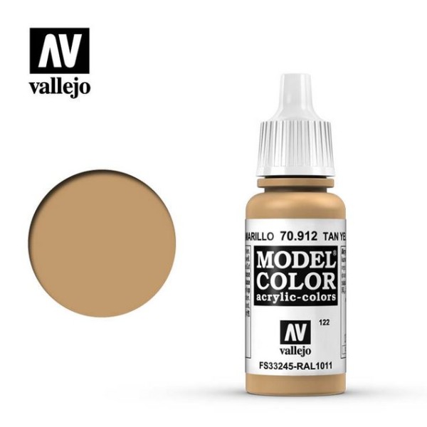 Vallejo - Model Color - Tan Yellow 17ml