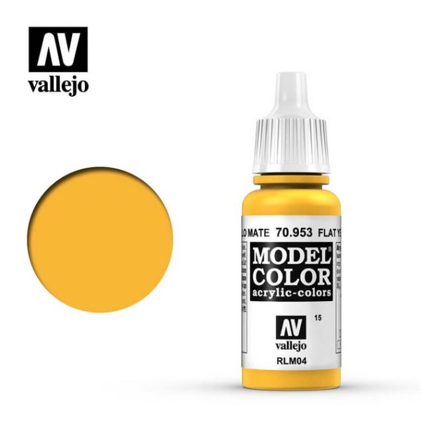 Vallejo - Model Color - Flat Yellow 17ml