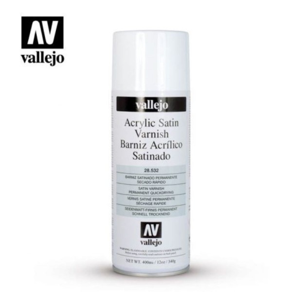 Vallejo - Aerosol - Satin Varnish 400ml (In Store only)