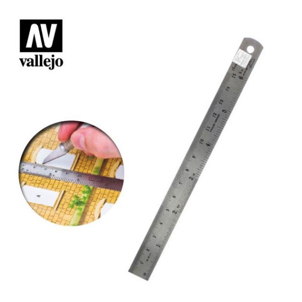 Vallejo - Tools - Steel Rule (150 mm)