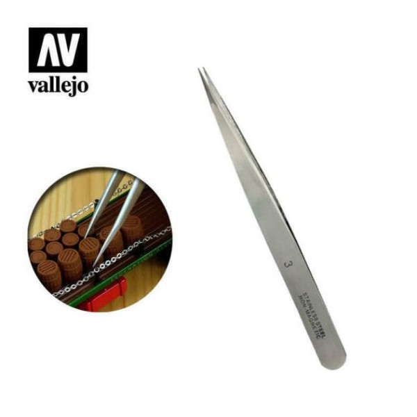 Vallejo - Tools - Stainless steel tweezers #3