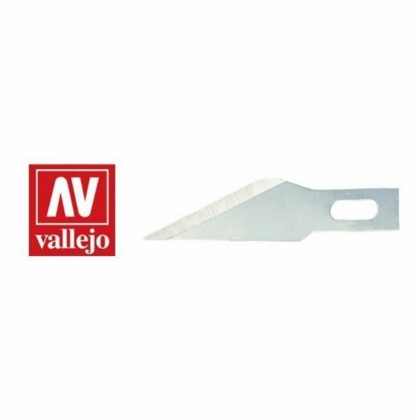 Vallejo - Tools -  #11 Classic Fine Point Blades (5) - for no.1 handle