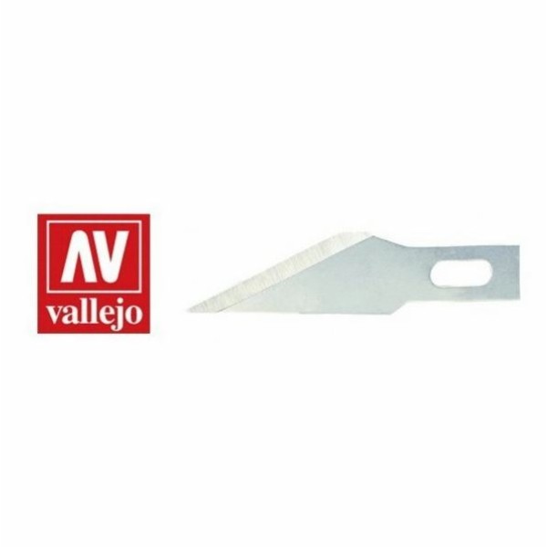 Vallejo - Tools - #11 Classic Fine Point Blades (5) - for no.1 handle