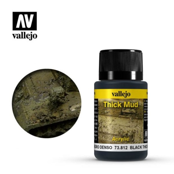 Vallejo - Weathering Effects - Black Thick Mud 40ml