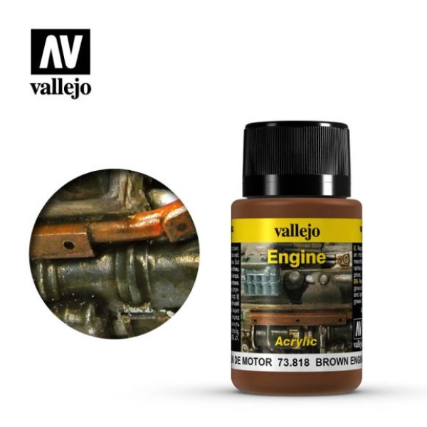 Vallejo - Weathering Effects - Brown Engine Soot 40ml