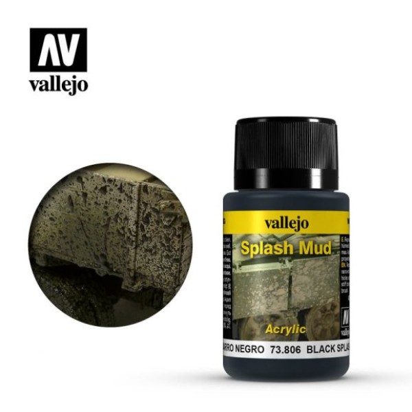 Vallejo - Weathering Effects - Black Splash Mud 40ml