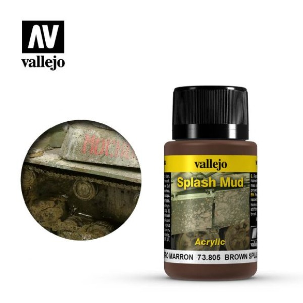 Vallejo - Weathering Effects - Brown Splash Mud 40ml