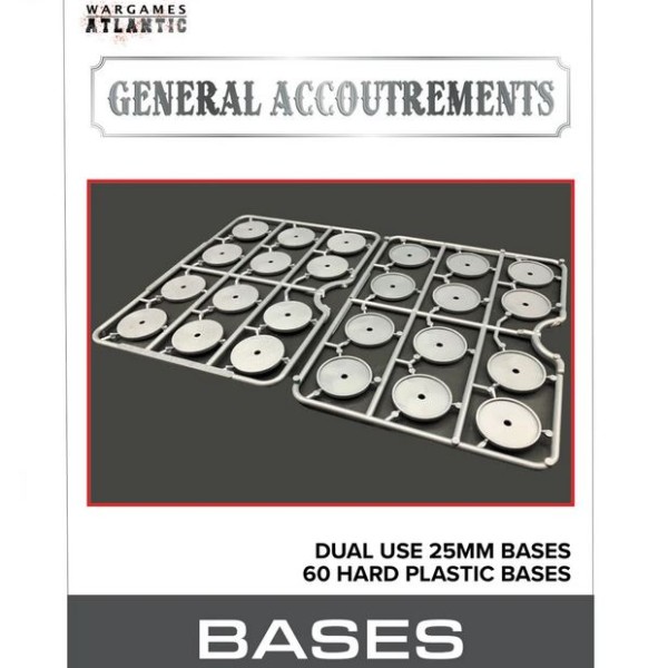 Wargames Atlantic - General Accoutrements - 25mm Dual Use Bases (60)
