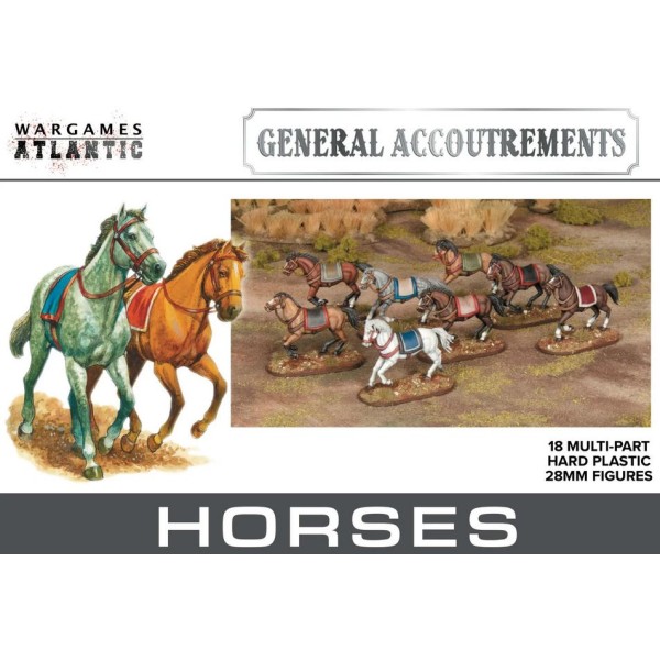 Wargames Atlantic - General Accoutrements - Horses (18)