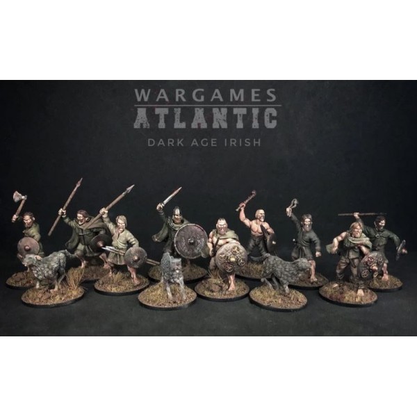 Wargames Atlantic - Dark Age Irish Warriors - Plastic Boxed Set (30)