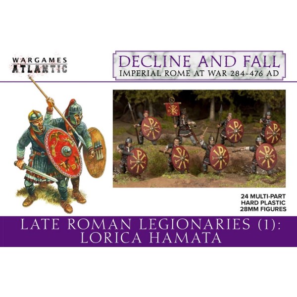 Wargames Atlantic - Decline and Fall - Late Roman Legionaries 1: Lorica Hamata  - Plastic Boxed Set (40)