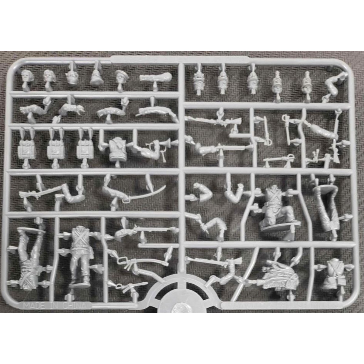 Napoleon's Wars British Riflemen - 28mm Hard Plastic Miniatures, 32 Multi-Part Figures, Baker Rifles, Volley Gun Option