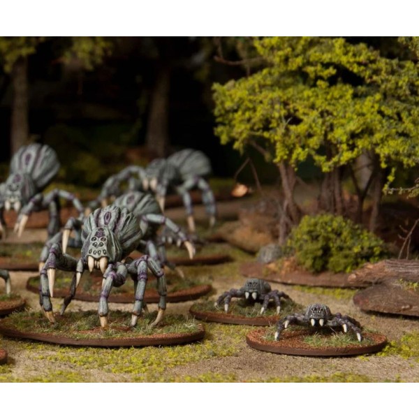 Wargames Atlantic - Classic Fantasy - Giant Spiders (12large, 12 Small)