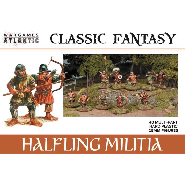 Wargames Atlantic - Classic Fantasy - Halfling Militia - Plastic Boxed Set (40)