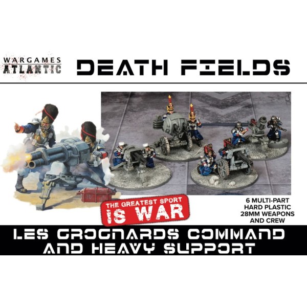 Wargames Atlantic - Death Fields - Les Grognards Command and Heavy Support - Plastic Boxed Set