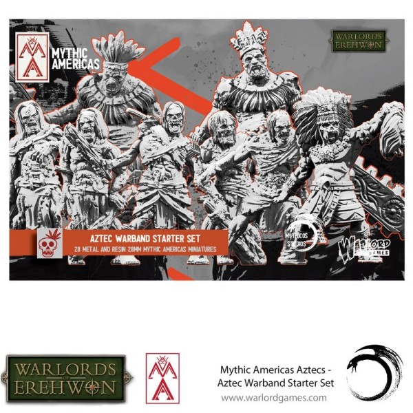 Warlords of Erehwon - Mythic Americas - Aztec Warband Starter Set 