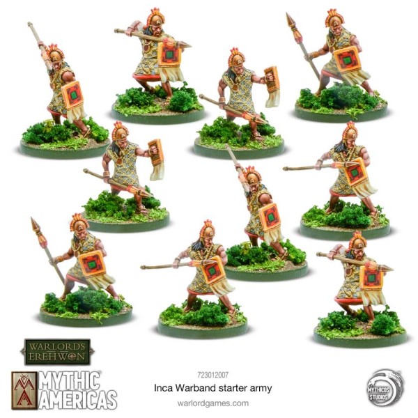 Warlords of Erehwon - Mythic Americas - Inca Army - Warband Starter Set