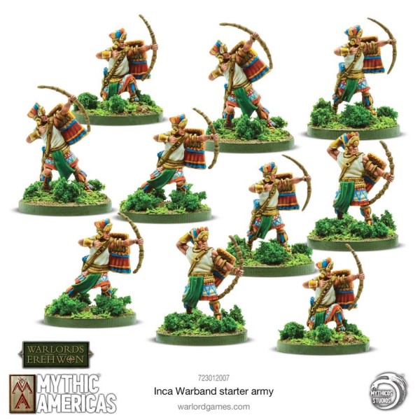 Warlords of Erehwon - Mythic Americas - Inca Army - Warband Starter Set