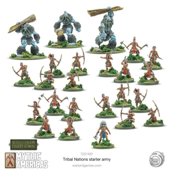Warlords of Erehwon - Mythic Americas - Tribal Nations - Warband Starter Set 