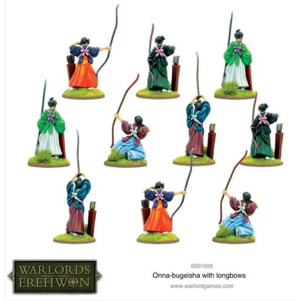 Warlords of Erehwon - Onna-bugeisha with Longbows