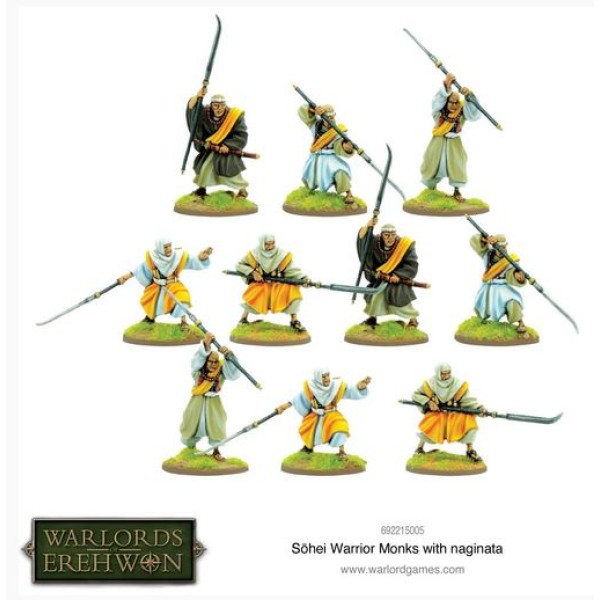 Warlords of Erehwon - Sohei Warrior Monks with Naginata