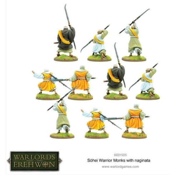 Warlords of Erehwon - Sohei Warrior Monks with Naginata