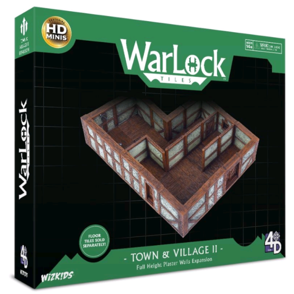 Clearance - WarLock Tiles - Town & Village II - Full Height Plaster Walls Expansion