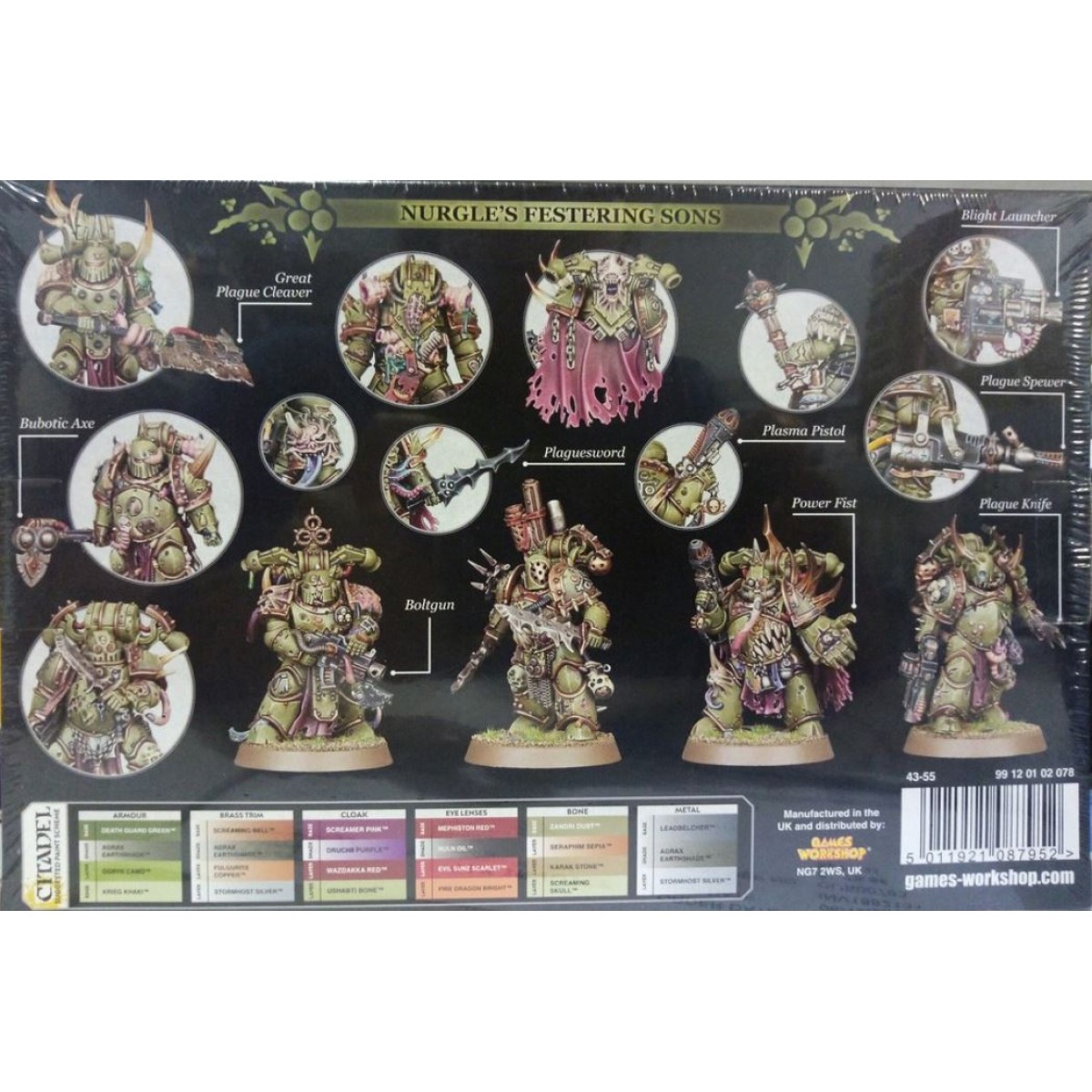 WARHAMMER 40K SPACE Marines Death guard Plague Marines Finecast New Chaos 43-42 EUR 110,00 - FR