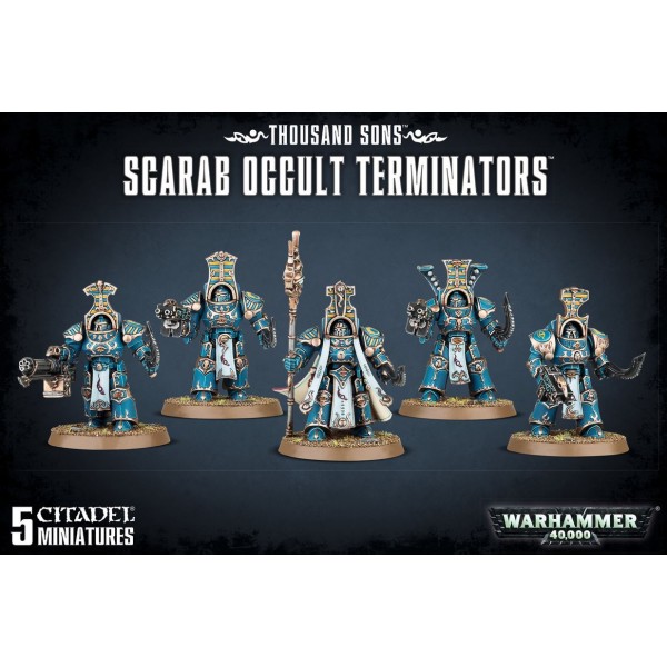 Warhammer 40K - Thousand Sons - Scarab Occult Terminators