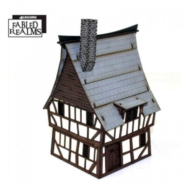 4Ground Pre-Painted Terrain - Fabled realms - Mordanburg Highstreet House - 3