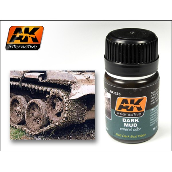 AK Interactive - Washes & Auxiliaries: Dark Mud Effect