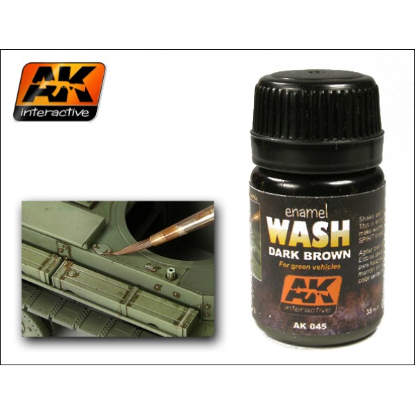 AK Interactive - Washes & Auxiliaries: Dark Wash for Green