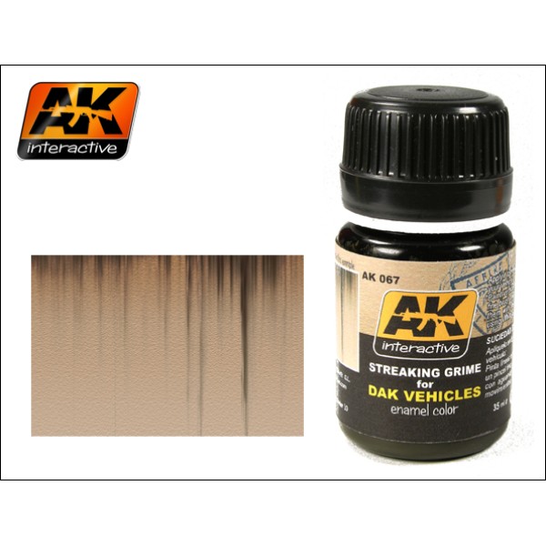AK Interactive - Washes & Auxiliaries: Streaking Grime for Africa Korps