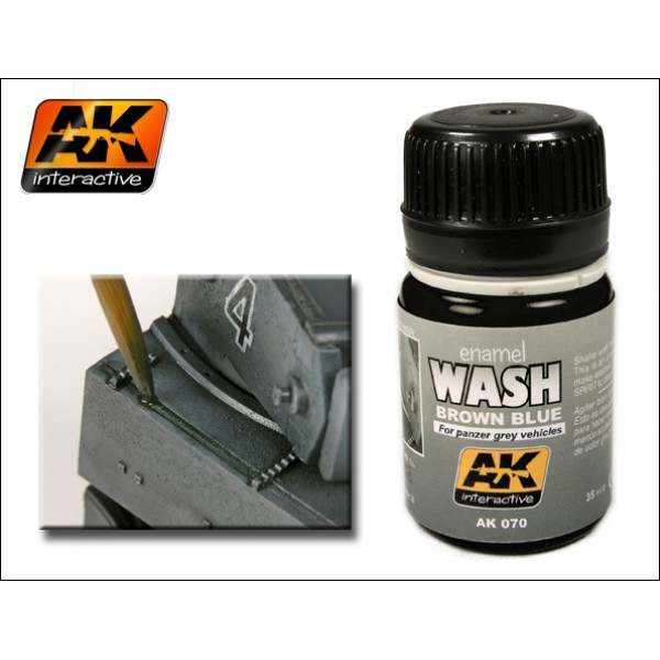 AK Interactive - Washes & Auxiliaries: Wash for Panzer Grey