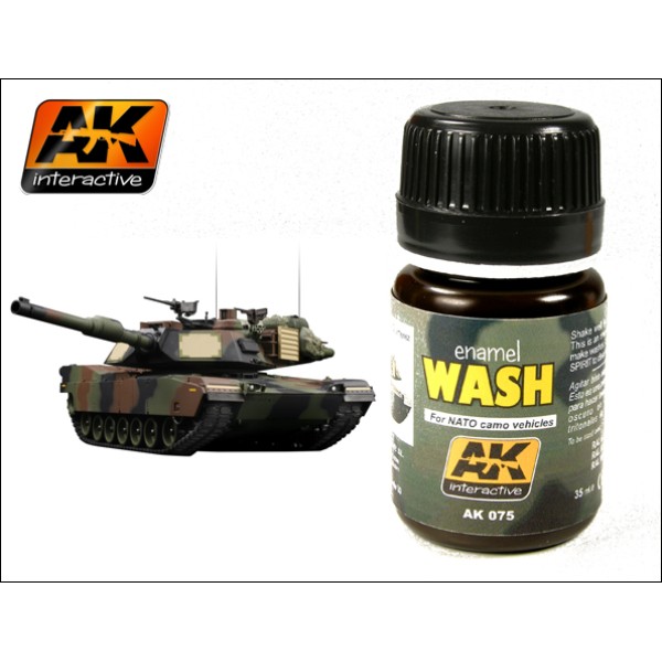 AK Interactive - Washes & Auxiliaries: Wash for NATO Tanks