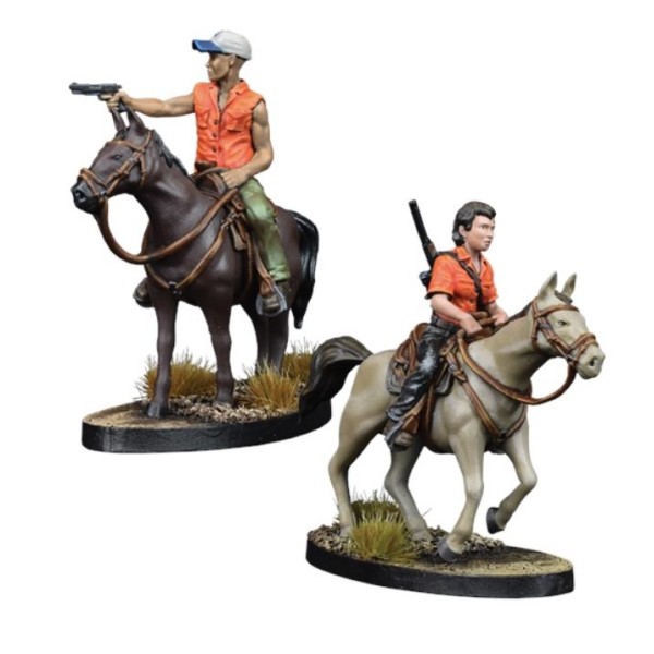 The Walking Dead - All Out War - Maggie and Glenn on Horseback Booster