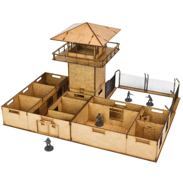 The Walking Dead - All Out War - The Prison - MDF Scenery Set