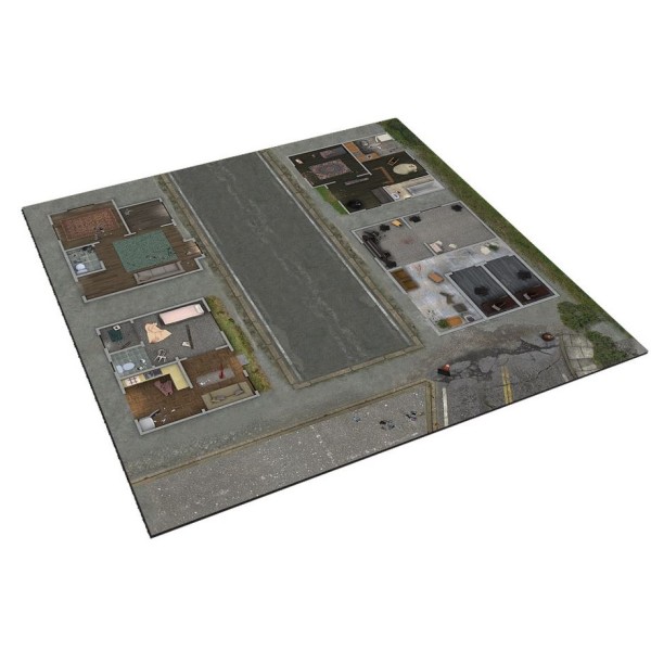 The Walking Dead - All Out War - Deluxe Gaming Mat 5 - Woodbury