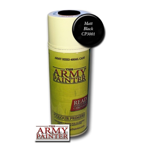 The Army Painter - Colour Primer: Matt Black (In Store Only)