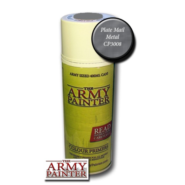 The Army Painter - Colour Primer: Plate Mail Metal (In Store Only)